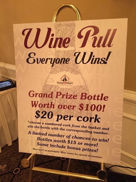 Fundraiser Activities For Adults, Poker Night Fundraiser Ideas, Wine Pull Ideas, Wrestling Fundraiser Ideas, Wine Pull Fundraiser, Wine Pull, Raffle Ideas, Charity Work Ideas, Auction Basket