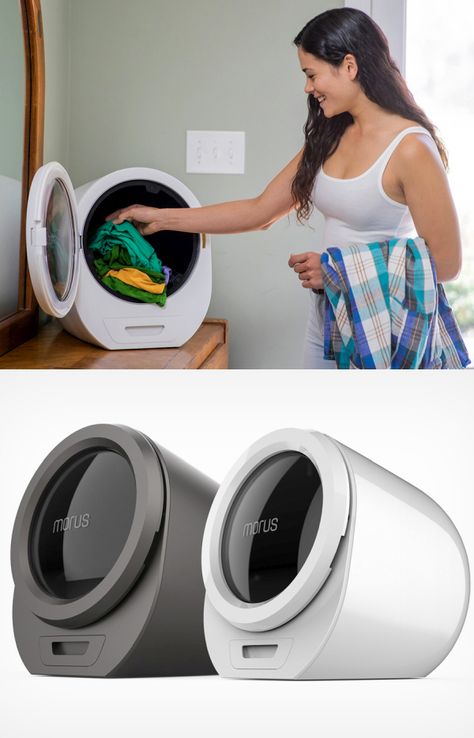 Mini Washer And Dryer, Dr Kitchen, Portable Washer, Produk Apple, Cabinet Remodel, Smart Home Design, Kitchen Remodel Before And After, Cleaning Gadgets, Clothes Dryer