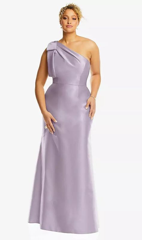 Classic Bridesmaids Dresses, Alfred Sung, Bella Bridesmaid, Trumpet Gown, Trumpet Skirt, Infinity Dress, Dress Order, Blue Bridesmaids, Satin Maxi