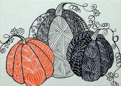 Explore ZyborCraftinator's photos on Flickr. ZyborCraftinator has uploaded 115 photos to Flickr. Zentangle Pumpkin, Halloween Zentangle, Zantangle Art, Stencil Letters, Beginner Drawing, Zentangle Ideas, Zentangle Doodle, Crafty Fox, Fall Art Projects