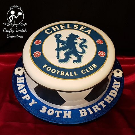 Chelsea FC Birthday Cake Chelsea Football Cake, Football Birthday Cake, Soccer Cake, John Snow, Sport Cakes, Football Cake, Soccer Party, Football Birthday, Bday Cake