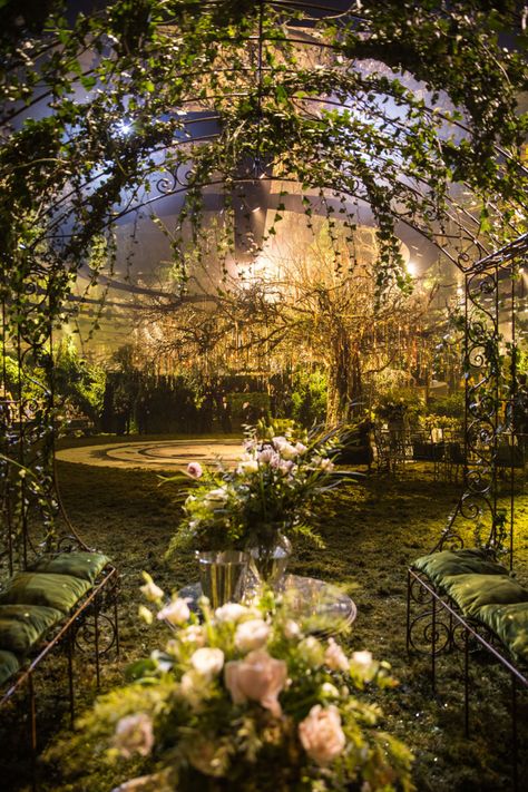 Image of Dior Masquerade Ball Dior Masquerade Ball Forest Wedding, Fairy Garden Themed Wedding, Ethereal Room Aesthetic Vintage, Cer Nocturn, Real Life Fairies, Enchanted Forest Wedding, Outdoor Wedding Venue, Fairy Wedding, The Secret Garden