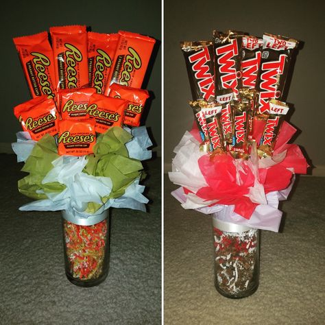 Twix Candy Gift Ideas, Twix Bouquet, Candy Bouquet Birthday, Twix Candy, Birthday Candy Bouquet, Candy Bar Bouquet, Valentines Candy, Candy Arrangements, Candy Gift Baskets