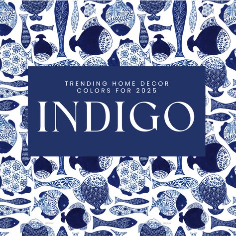 If you’re on the lookout for trending home decor colors in 2025, explore Indigo. Read it all on the blog. Indigo Home Decor, Trending Color Palettes Interior Design, Home Textile Trends 2023, Spring 2025 Color Trends, 2025 Home Decor Trends, 2025 Design Trends, 2025 Color Trends, 2025 Trends, Trending Home Decor