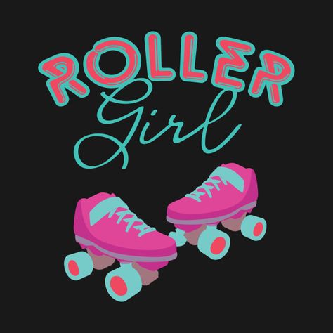 Skater Posters, Pearl Party, Roller Girl, Bright Colored, Roller Derby, Roller Skates, Best Pillow, Roller Skating, Party Design