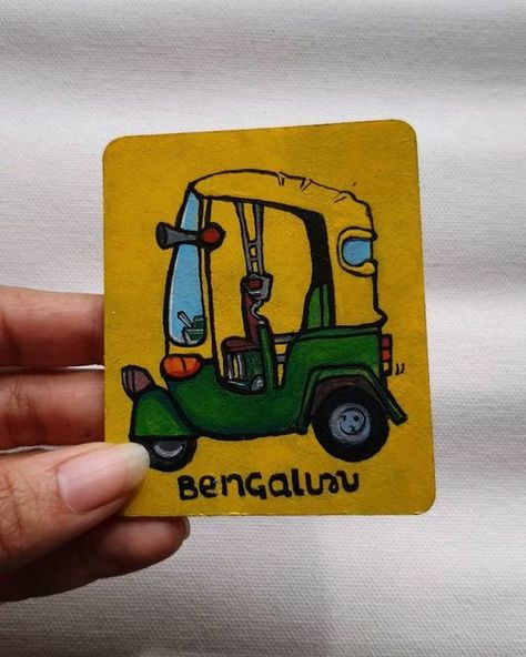 Pondicherry, Clothes Crafts, Hard Times, Fridge Magnet, Fridge Magnets, Bangalore, Magnets, I Love, Paintings