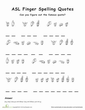 ASL Finger Spelling | Education.com More Sign Language, Deaf Language, Spelling Quotes, Sign Language Letters, Sign Language Chart, Language Practice, Sign Language Phrases, Alphabet Signs, Sign Language Words