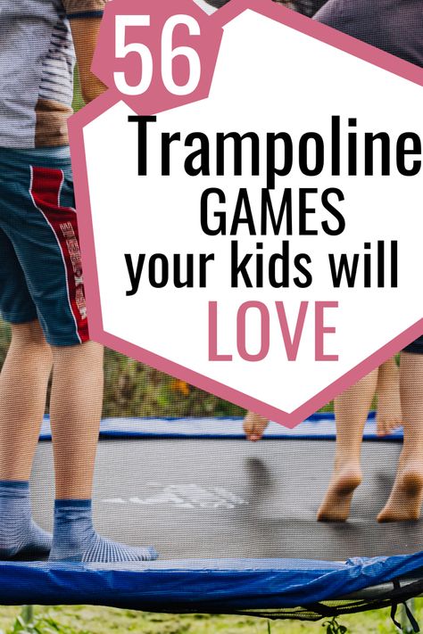 Kids jumping on trampoline Fun Trampoline Ideas, Tricks On Trampoline Ideas, Trampoline Games For Kids, Fun Trampoline Games, Games To Play Inside, Trampoline Ideas, Old Trampoline, Trampoline Games, Small Trampoline