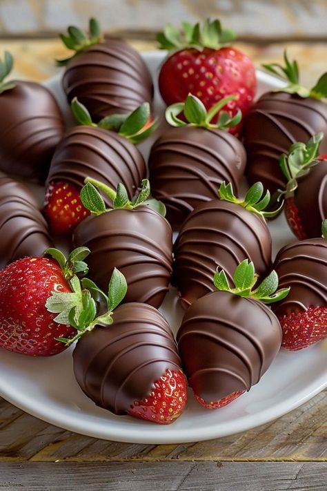 Chocolate Dipped Strawberries are a delicious and nutritious choice for any mealtime! 🍓🍫 Made with fresh strawberries and rich chocolate, this treat is a delightful blend of fruity and decadent flavors. Quick to prepare and bursting with sweet goodness, Chocolate Dipped Strawberries are perfect for a refreshing dessert or special treat. Indulge in this elegant twist on a classic favorite today! 😋🌿 #ChocolateDippedStrawberries #DecadentDessert #HealthyEating #FruityFlavors Dark Chocolate Strawberries, Green Strawberries Chocolate, Chocolate Drizzled Strawberries, Chocolate Strawberries Photography, Coated Strawberries, Chocolate Coated Strawberries, Strawberrys With Chocolate Aesthetic, Dipped Strawberries, Chocolate Dipped Strawberries