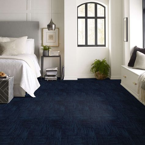 Our Shaw Floors Caress Carpets Insightful Journey Ocean Villa is carpet flooring made to make your life easier. Click to learn more Dark Blue Carpet Bedroom, Blue Carpet Bedroom Ideas, Dark Blue Carpet, Navy Carpet, Blue Carpet Bedroom, Ocean Villa, Shaw Carpet, Shaw Floors, Carpet Bedroom