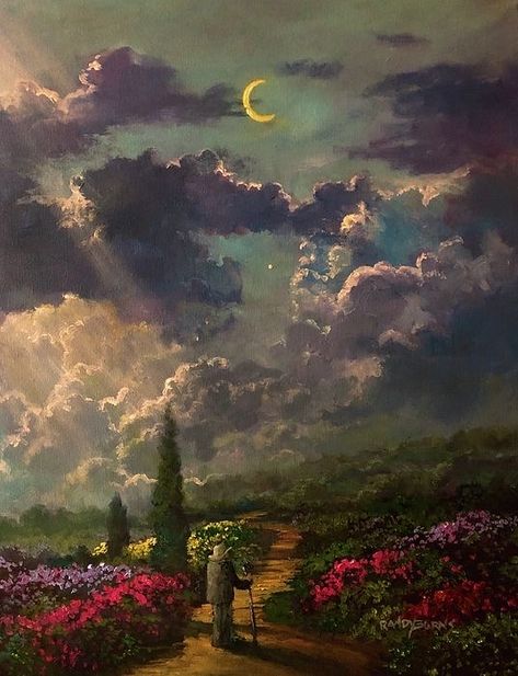 Randy Burns, Seni Vintage, Rennaissance Art, Lukisan Cat Air, Arte Inspo, Aesthetic Painting, Ethereal Art, Dreamy Art, Surreal Art