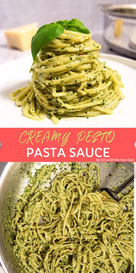 Pasta Sauce With Pesto, Pasta Basil Pesto, Pesto Heavy Cream Sauce, Pasta With Pesto Cream Sauce, Pasta Sauce Recipes Pesto, Pesto For Pasta, Basil Pesto Cream Sauce Recipe, Basil Pasta Sauce Recipes, How To Make Creamy Pesto Sauce