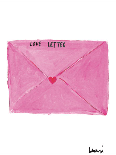 New art print by artist Kerri Rosenthal. Now and forever, love will lead the way. Love Is The Best Thing We Do, Love Letter Wall Art, Artwork About Love, Self Love Art Print, Cute Prints Aesthetic, Things That Make Me Happy, Pink And Red Aesthetic, Cute Art Prints, Love Graphic Design