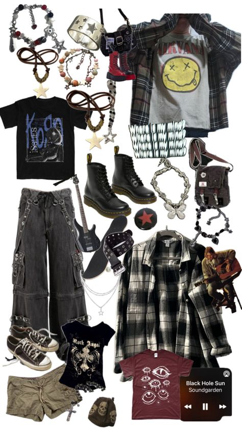 Emo Outfit Ideas, Street Style Outfits Casual, Grunge Fits, Mode Emo, Estilo Grunge, Clothing Design Sketches, Aesthetic Grunge Outfit, Outfit Cute, Punk Outfits