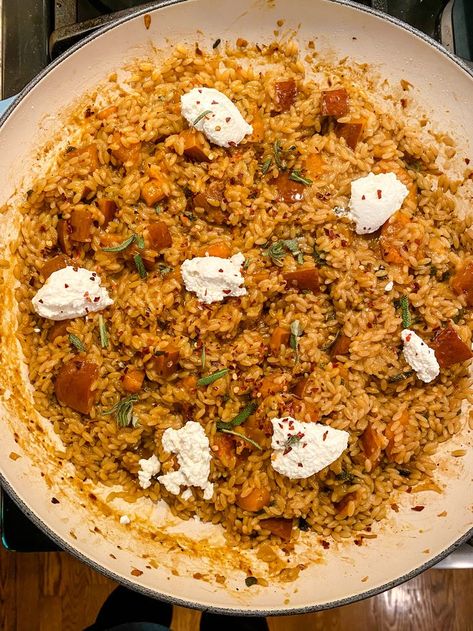 Honeynut Squash Recipes, Orzo Lemon, Squash Orzo, Honeynut Squash, Real Star, Nyt Cooking, Sage Leaves, Cooking Ingredients, Squash Recipes