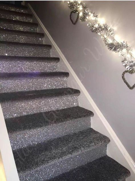 Glitter and carpet Glitter Stairs, Glitter Floor, Glitter Bedroom, Glitter Home Decor, Glitter Room, Glitter Wall, Glitter Decor, Glitter Wallpaper, Wallpaper Living Room