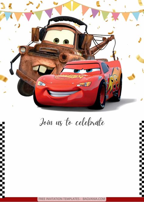 Get Rev Up the Fun: A Guide to a Lightning McQueen-Worthy Cars Theme Party #free #freeinvitation2019 #birthday #disney #invitations #invitationtemplates Mcqueen Party Invitation, Pixar Cars Invitations, Lightning Mcqueen Photo Booth, Cars Theme Invitation Template, Cars Theme Birthday Party Invitations, Cars Birthday Invite, Lightning Mcqueen Birthday Invitations, Disney Cars Birthday Invitations, Lightning Mcqueen Invitations