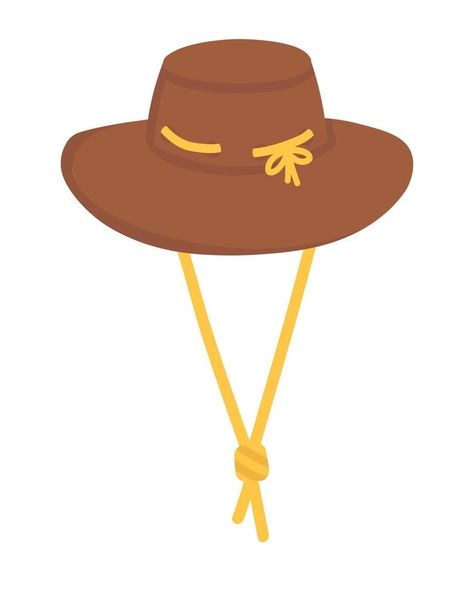 Doodle clipart. Hat of a vacationer, tourist. All objects are repainted. Doodle Clipart, Adobe Illustrator, Illustrator, Doodles, Clip Art, Hats