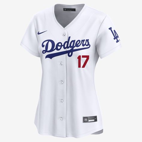 Inspired by the on-field uniforms of the Los Angeles Dodgers, this Shohei Ohtani Jersey delivers an authentic look with twill details. The sweat-wicking, double-knit mesh fabric helps provide a breathable, comfortable feel on game day. Dodger Game, Mookie Betts, Knit Mesh, Matching Couple Shirts, Shohei Ohtani, Jersey Outfit, Japanese Characters, Team Jersey, Tailored Design