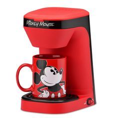 Mickey Mouse Mug, Single Cup Coffee Maker, Mickey Mouse Images, Disney Kitchen, Disney Home Decor, Single Serve Coffee Makers, Single Serve Coffee, Disney Home, No Waste