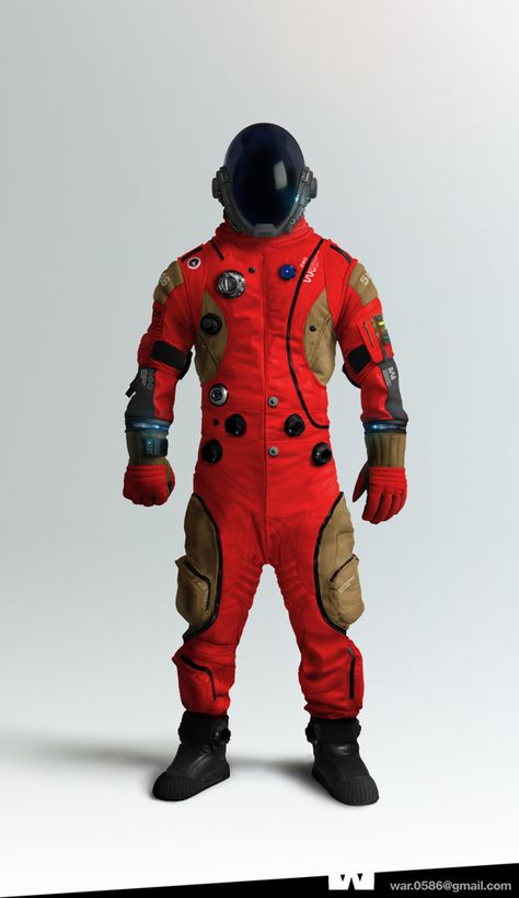 I like this suit a lot also, but the crotch is crazy low, not sure what is up with that. Hamish Bowles, Background Designer, Character Background, Sci Fi Armor, Illustrator Character, Astronaut Suit, Space Suits, Futuristic Armor, Sci-fi Armor