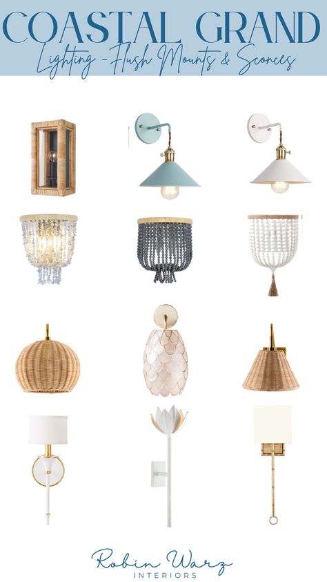 Hamptons Decorating, Coastal Bathroom Lighting, Coastal Light Fixtures, Coastal Pendant Lighting, Master Bath Lighting, Beach House Lighting, Garden Wall Lights, Coastal Lighting, Cottage Lighting