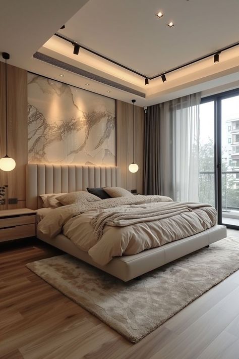 Beige Bedroom Paint, Bedroom Paint Design, Bedroom Atmosphere, Modern Luxury Bedroom, Beige Bedroom, تصميم للمنزل العصري, Luxury Bedroom Master, Bedroom Bed Design, Design Hotel