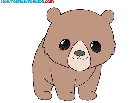 simple grizzly bear drawing for kindergarten Grizzly Bear Drawing Simple, Bear Drawing Simple, Drawing For Kindergarten, Grizzly Bear Drawing, Bear Sketch, Bear Drawings, Kid Book, Draw Animals, Bear Drawing