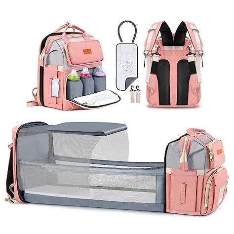 Pink Diaper Bag, Baby Travel Bag, Best Diaper Bag, Waterproof Baby, Baby Travel, Stroller Straps, Mommy Bag, Bag Boys, Baby Diaper