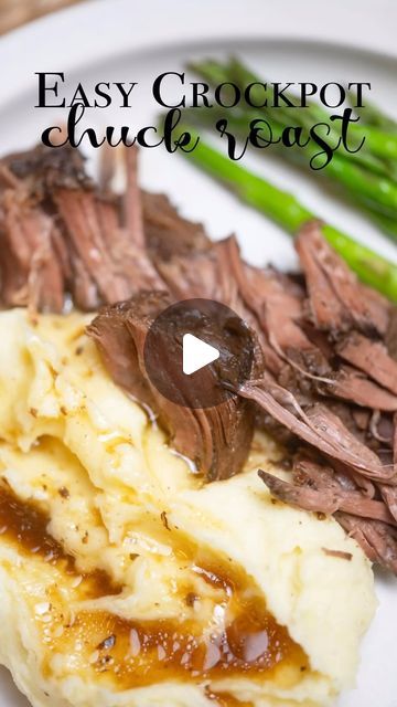 Misty Tannery on Instagram: "Are you busy?!?! This is Honestly - the easiest and yummiest and coziest dinner you will make all week! Get that roast in the crockpot and let it do the work for you - all day! I make all kinds of variations of chuck roast. But this one is so easy and is always tender. You will love it!! 
Easy Crockpot Roast
Ingredients
2-3 pound chuck roast
1 packet dry ranch seasoning 
1 packet dry brown gravy 
4-6 good shakes of Worcestershire sauce
2 teaspoons granulated garlic
1 teaspoon pepper
1/2 teaspoon salt 
1 teaspoon Cajun seasoning
3 Tablespoons butter
3/4 cup water
1/2 Tablespoons cornstarch, if needed
Instructions
Place roast in crockpot. With a fork stab your roast all over. Sprinkle seasonings to both sides. In a small bowl whisk together water and both seasoni Easy Crockpot Roast, Roast In The Crockpot, Dry Ranch Seasoning, Granulated Garlic, Crockpot Roast, Brown Gravy, Best Shakes, Ranch Seasoning, Chuck Roast