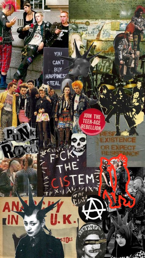 punk’s not dead. #punk #punkrock #punksnotdead #wallpaper Punk Wallpaper Aesthetic, Punk Wallpaper Iphone, Wallpaper Punk, Anarchy Wallpaper, Punk Aesthetic Wallpaper, Punk Visual Art, Bands Wallpaper, Punk Rock Wallpaper, Post Punk Aesthetic