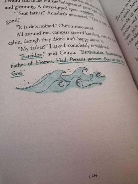 Percy Jackson Claimed, Percy Being Claimed, Percy Gets Claimed, Riptide Tattoo Percy Jackson, Siren Percy Jackson, Percy And Poseidon Fanart, Percy Getting Claimed, Pjo Book Quotes, Poseidon Quotes