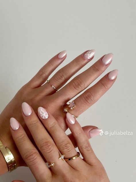 winter nails, cute nails, nail designs, press on nails, acrylic nails, girly nails, girly aesthetics Light Pastel Pink Nails, Long And Short Nails On One Hand, Light Pink Nails With Bow, Nails Inspo Trendy 2023, How Nails, Croquette Nails, Now Nails, Girly Nails, Summery Nails