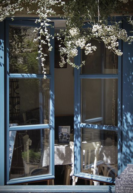 An Open Window, Matka Natura, Blue Cottage, Desain Signage, Beautiful Windows, Window View, Open Window, Through The Window, Future House