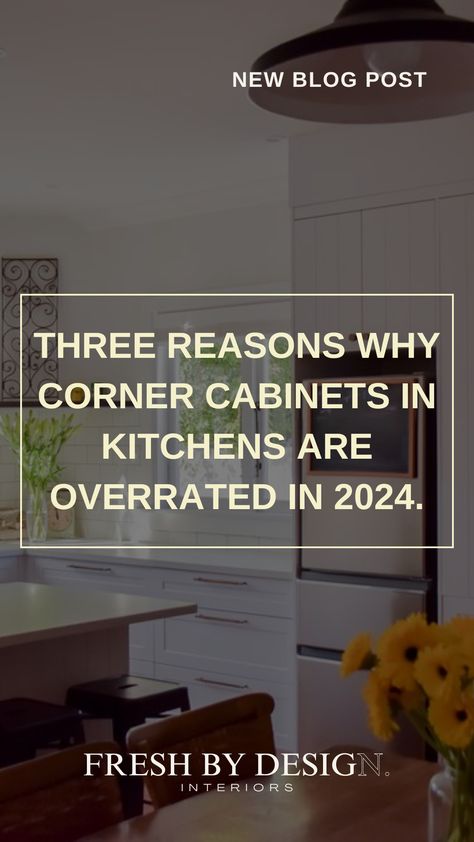 While they might seem like a good idea, corner cabinets come with significant downsides. In this blog post, we'll discuss why corner cabinets are overrated and explore better design alternatives. Odd Kitchen Corner Ideas, Upper Cabinet Corner Ideas, Blind Kitchen Corner Cabinet Ideas, Corner In Kitchen Ideas, Upper Corner Cabinet Ideas, Corner Cabinet Ideas Kitchen, Corner Cabinet Diy, Kitchen Corner Cabinet Ideas, Corner Kitchen Cabinets