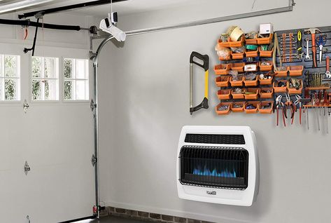 The Best Gas Garage Heater Options of 2022 - Picks from Bob Vila Garage Heater Ideas, Natural Gas Garage Heater, Propane Garage Heater, Garage Heater, Big Garage, Small Barns, Portable Garage, Small Garage, Propane Heater