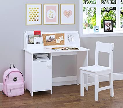 Amazon.com: UTEX Kids Study Desk with Chair, Wooden Children School Study Table with Hutch and Chair for 3-8 Years Old, Student's Study Computer Workstation & Writing Table for Home School Use : Home & Kitchen Dressing Up Storage Kids, Diy Hutch, Wooden Study Desk, Wooden Study Table, Desk With Chair, Study Computer, Kids Study Desk, Childrens Desk, Kids Activity Table