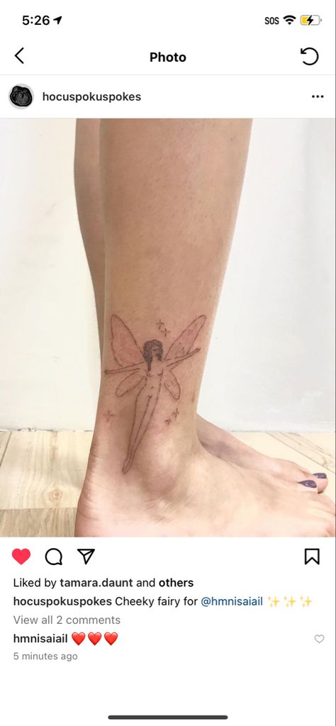 Stick and poke fairy ankle tattoo Fairy Stick And Poke Tattoo, Fairy Ankle Tattoo, Fairy Stick And Poke, Fairy Stick, Stick And Poke Tattoo, Stick N Poke Tattoo, Poke Tattoo, Leg Sleeve, Stick And Poke