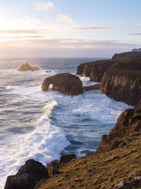 Lands End Cornwall, Big Surf, Pack Up And Go, Earth Photos, Cornwall Uk, Seascape Photography, Road Trip Adventure, Land's End, Cornwall England