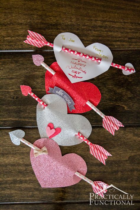 Candy Valentines, Valentine's Day Crafts, Easy Valentine Crafts, Valentine's Day Crafts For Kids, Valentine Crafts For Kids, Cupids Arrow, Valentines Printables Free, Diy Valentines Crafts, Valentine Candy