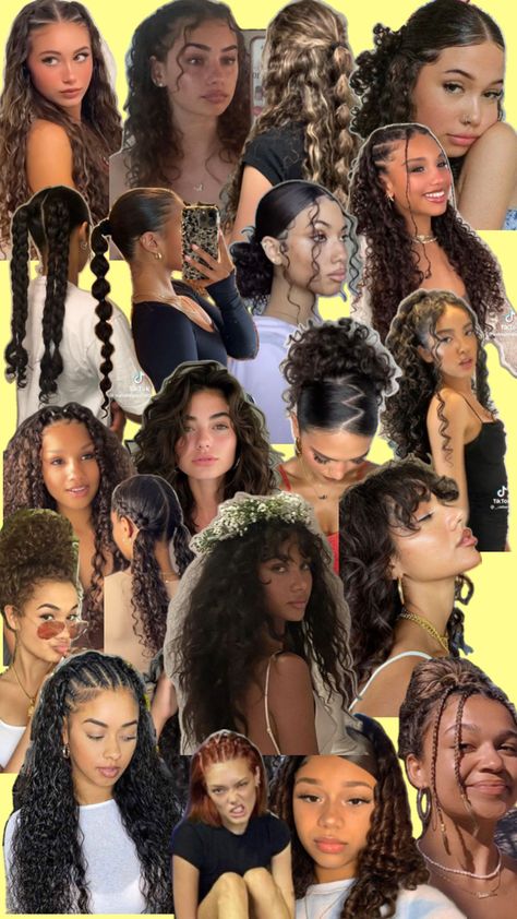 Hiar Quick Curly Hairstyles, Soccer Hair, Natural Curly Hair Cuts, Hairstyle Examples, Performance Hairstyles, Curly Hair Braids, Cute Simple Hairstyles, Cute Curly Hairstyles, Curly Hair Styles Easy