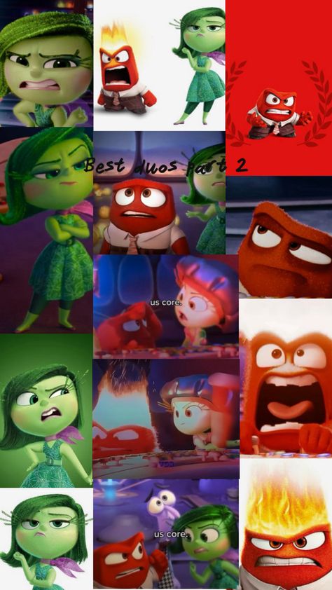 Disgust And Anger, Anger And Disgust Duo, Best Duos, Anger, Inside Out, Quick Saves