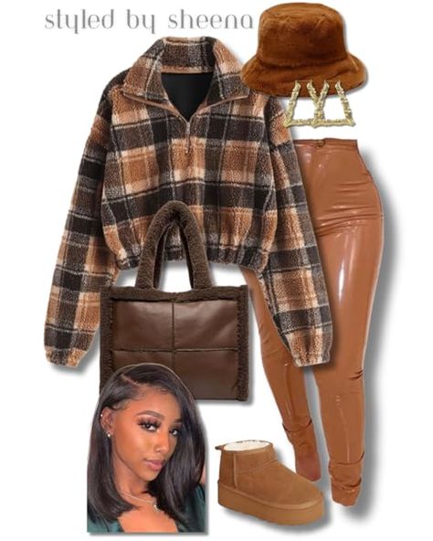 Amazon Baddie Outfits Winter, Preppy Winter Outfits Blackgirl, Amazon Clothes Black Women, Shein Winter Outfits Black Women, Winter Outfits Going Out Night, Amazon Outfits Women Fall 2023, Christmas Outfits Black Women, Shein Winter Outfit Ideas 2023, Winter Birthday Outfit Ideas Black Women