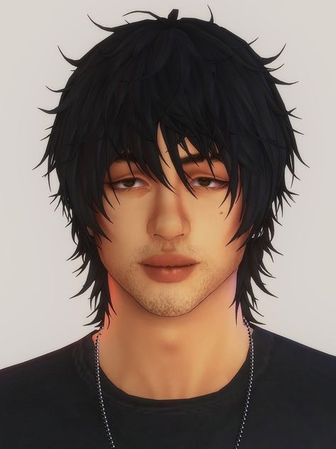 cherrywisp on Tumblr Sims 4 Cc Stubble, Sims Emo Hair, Spiky Hair Sims 4 Cc, Mullet Sims 4 Cc Male, Sims 4 Cc Male Emo Hair, Sims 4 Emo Makeup Cc, Sims 4 Emo Hair Male, Cc Male Hair Sims 4, Emo Male Sims 4 Cc