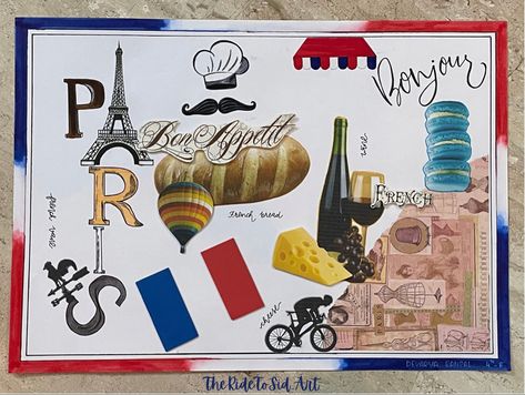 French culture #paris #french #eiffel #tower #hotairballoon #cafe #wineandcheese #macrons #bonjour #frenchbread #grapes #frenchculture #culture Poster On France Culture, French Revolution Poster Project Ideas, France Poster Board Project, French Culture Aesthetic, French Homework, Horse Pencil Drawing, French Holiday, Diy Guest Book, Holiday Homework