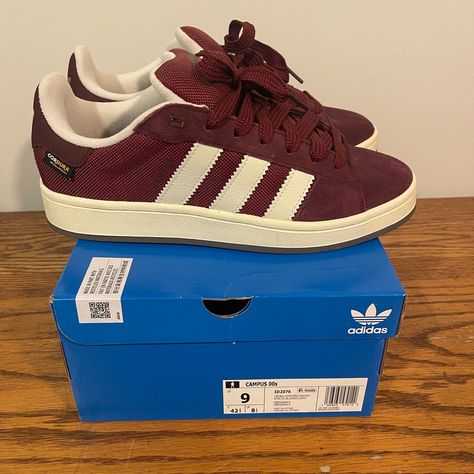 Nwt Adidas Campus 00’s Collegiate Burgundy. Sold Out Online. Size 9 (Women’s 10)