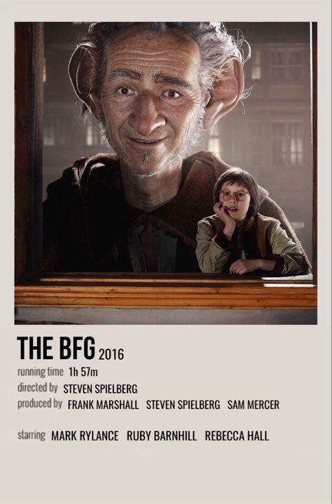 Bfg Movie, Polaroid Movie Poster, The Bfg, Room Pics, Movie Board, Posters Minimalist, Movie Wall, Night Film, Movie To Watch List