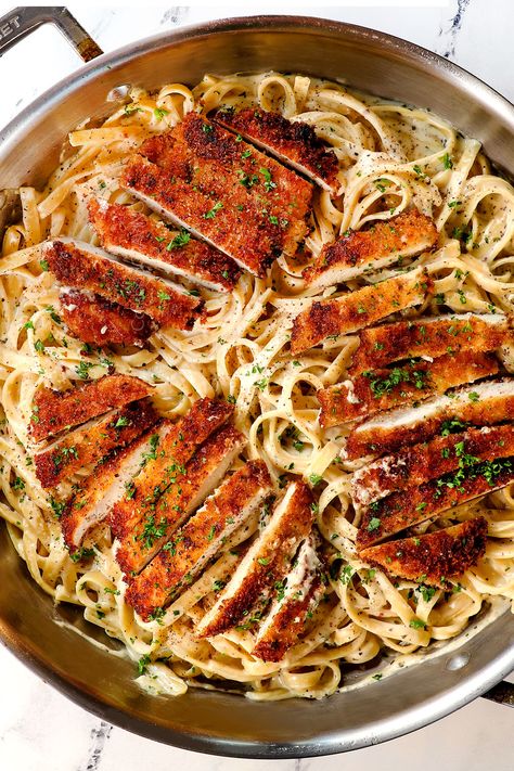 Chicken Fettuccine Alfredo - Carlsbad Cravings Heart Pasta, Homemade Chicken Alfredo, Chicken Alfredo Fettuccine Recipe, Chicken Alfredo Recipe, Chicken Fettuccine Alfredo, Chicken Fettuccine, Fettuccine Alfredo Recipes, Chicken Alfredo Recipes, Chicken Alfredo Pasta