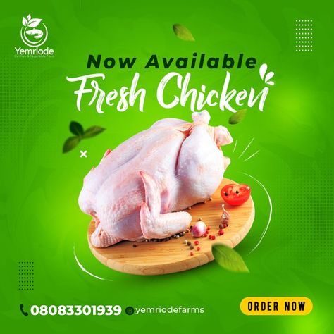 Chicken Delivery, Creative Social Media Design, Food Flyer Design, Poultry Farm Design, Chicken Poster, Indian Food Photography, Food Logo Design Inspiration, Chicken Biryani Recipe, Chicken Shop