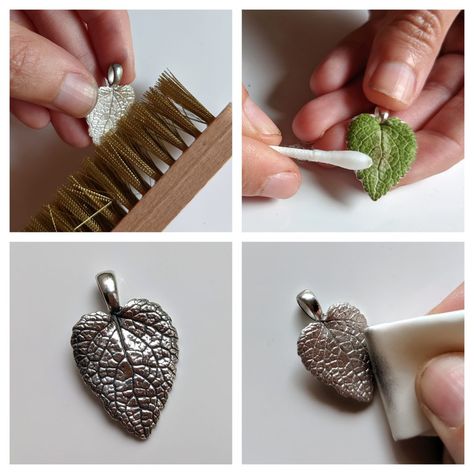 Silver Art Clay Jewelry, Silver Art Clay, Silver Clay Jewellery Ideas, Silver Clay Jewelry Tutorials, Silver Clay Ideas, Art Clay Silver Tutorial, Silver Clay Jewelry Ideas, Precious Metal Clay Tutorial, Silver Clay Jewelry